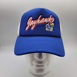 Kansas Jayhawks Adidas Foam Trucker Hat Unisex Adult Snapback NCAA NWT